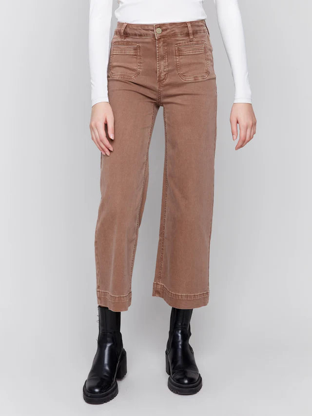 C.B C5538 Patch Pocket Flare Bottoms