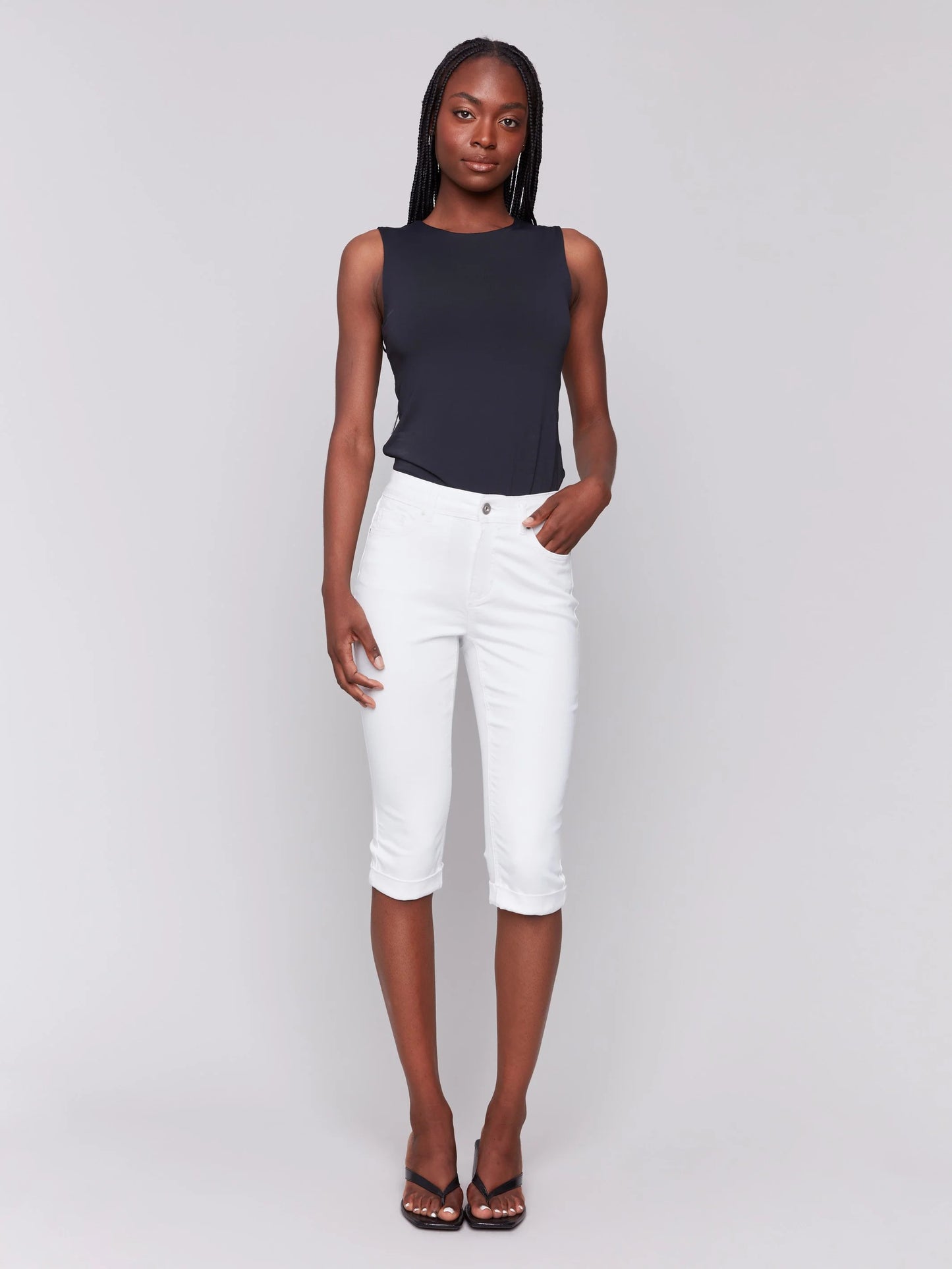 C.B C5208W Stretch Twill Pedal Pusher Pants