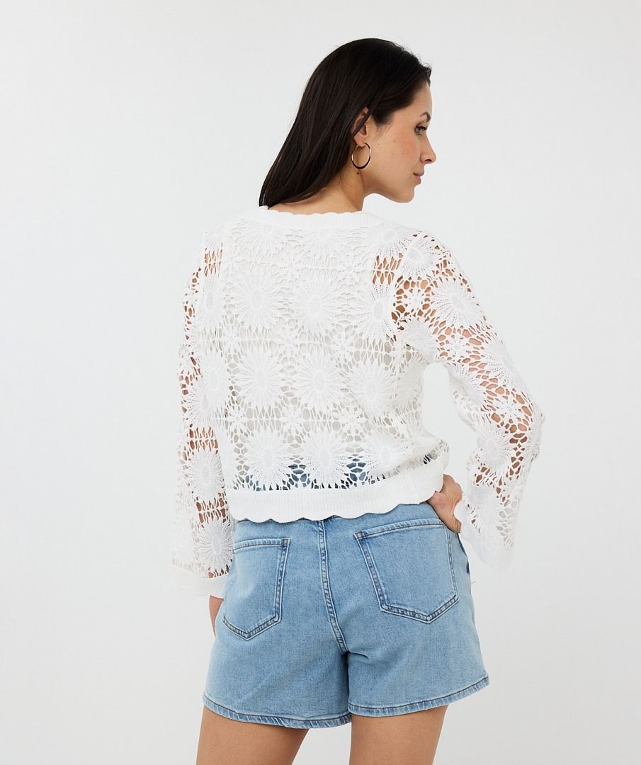 Esq 18204 Crochet Cardigan