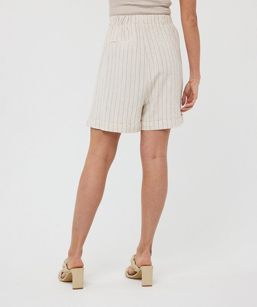 Esq 28215 Linen Striped Shorts