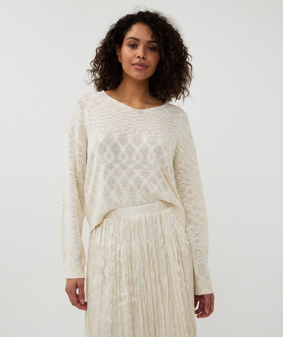 Esq 02018 Boxy Slub Sweater