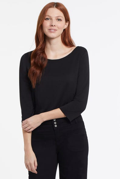 Tri 71610 Boat Neck Top