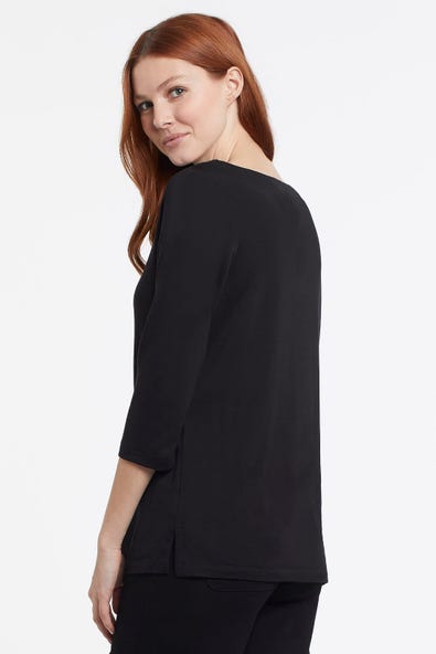 Tri 71610 Boat Neck Top