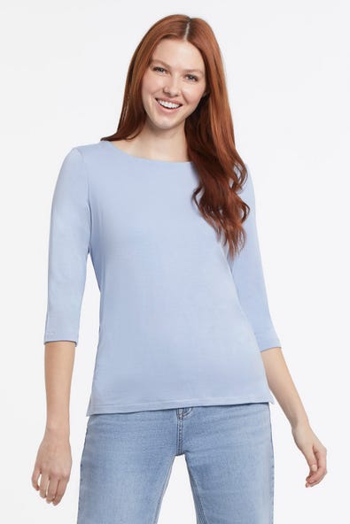Tri 71610 Boat Neck Top