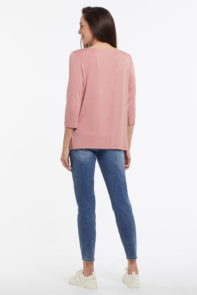 Tri 71610 Boat Neck Top
