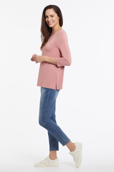 Tri 71610 Boat Neck Top