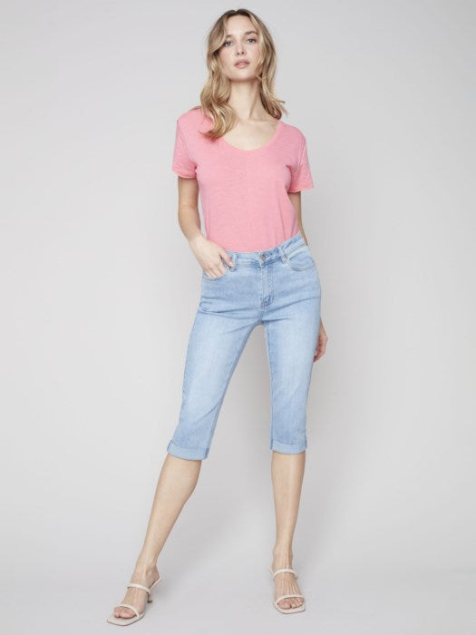 C.B 5208X Denim Pedal Pusher