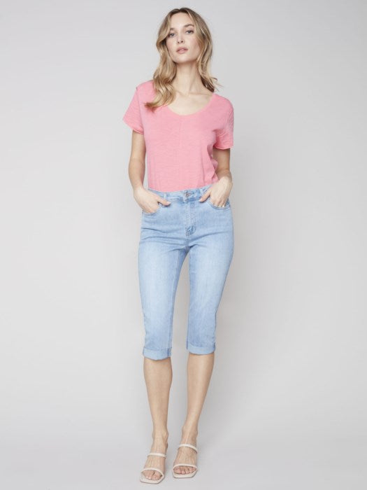 C.B 5208X Denim Pedal Pusher