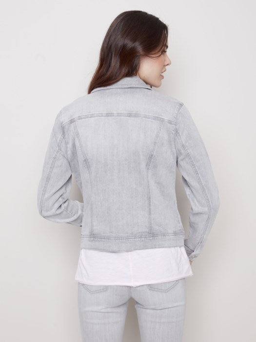 C.B 6302W Grey Denim Jacket