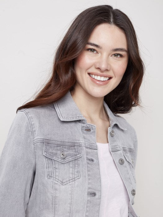 C.B 6302W Grey Denim Jacket