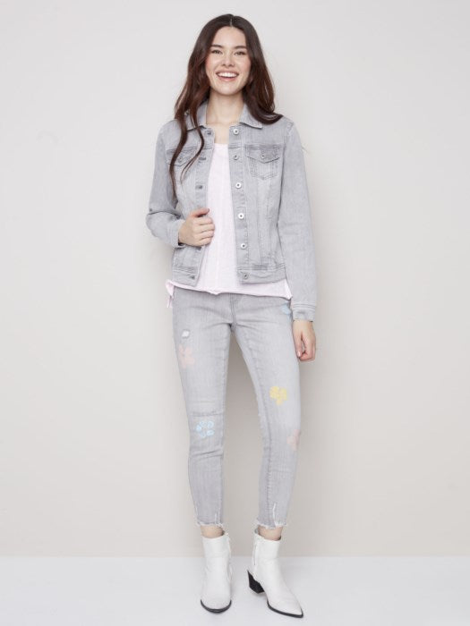 C.B 6302W Grey Denim Jacket