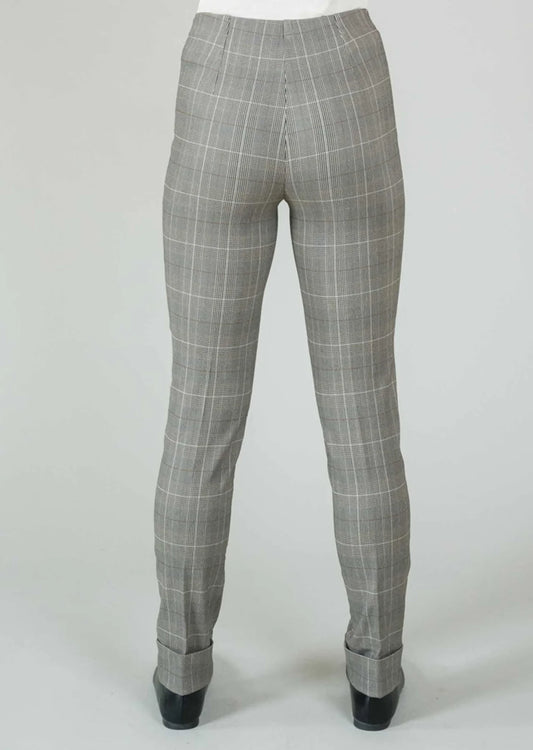 Lis 1202-1138 Feline Plaid Ankle Pant