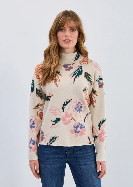 FDJ 1506535 Mock Neck Loose Fit Sweater