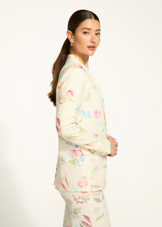 FDJ 1624989 Textured Printed Blazer