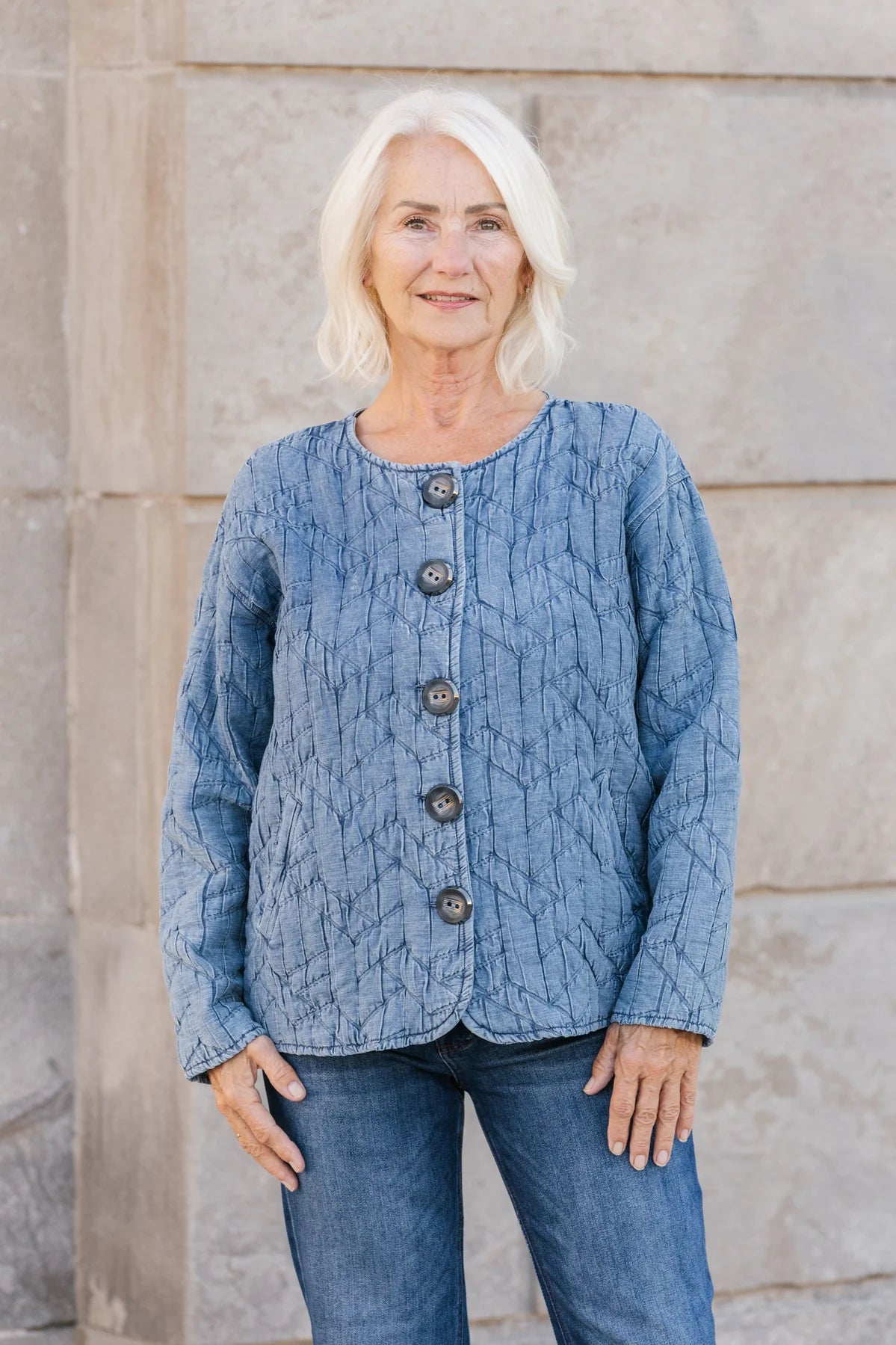 S.P 1795 Quilted Denim Jacket