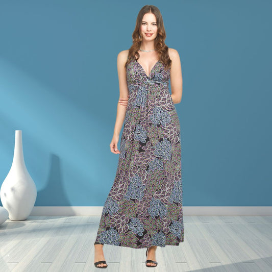 Pap 18620 Peacock Maxi Dress