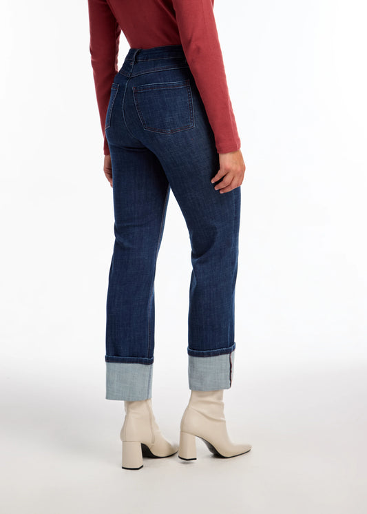 FDJ 2143809 Olivia Cuffed Straight Ankle Denim