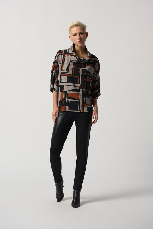 J.R 233080 Geometric Poncho