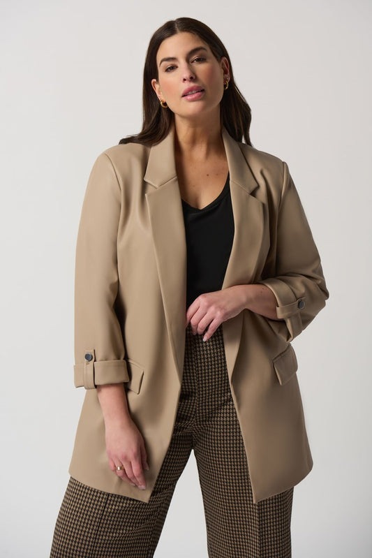 J.R 233963 Faux Leather Blazer