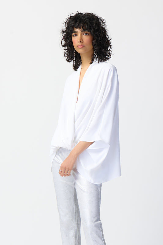 J.R 241218 Dolman Sleeve Wrap Top