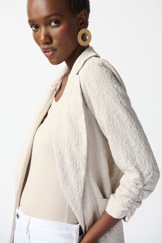 J.R 242034S25 Woven Jacquard Boxy Blazer