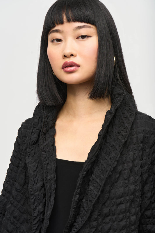 J.R 243084 Bubble Woven Cropped Jacket