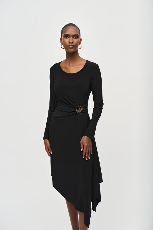J.R 243153 Silky Knit Fit And Flare Dress