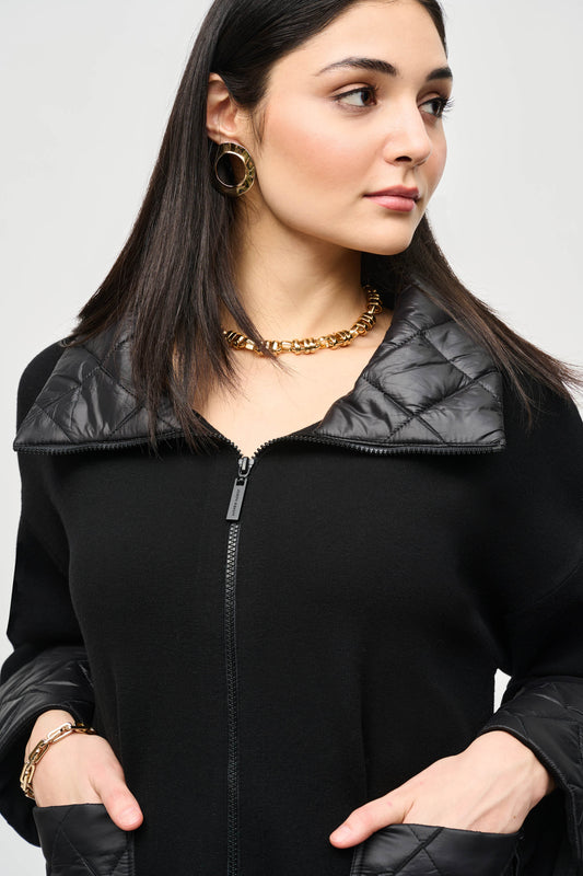 J.R 243933 Sweater Knit Zipped Jacket