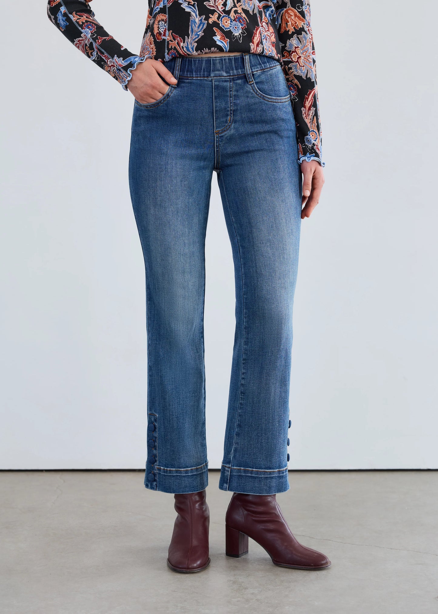 FDJ 2462669 Pull-On Boot Ankle Denim