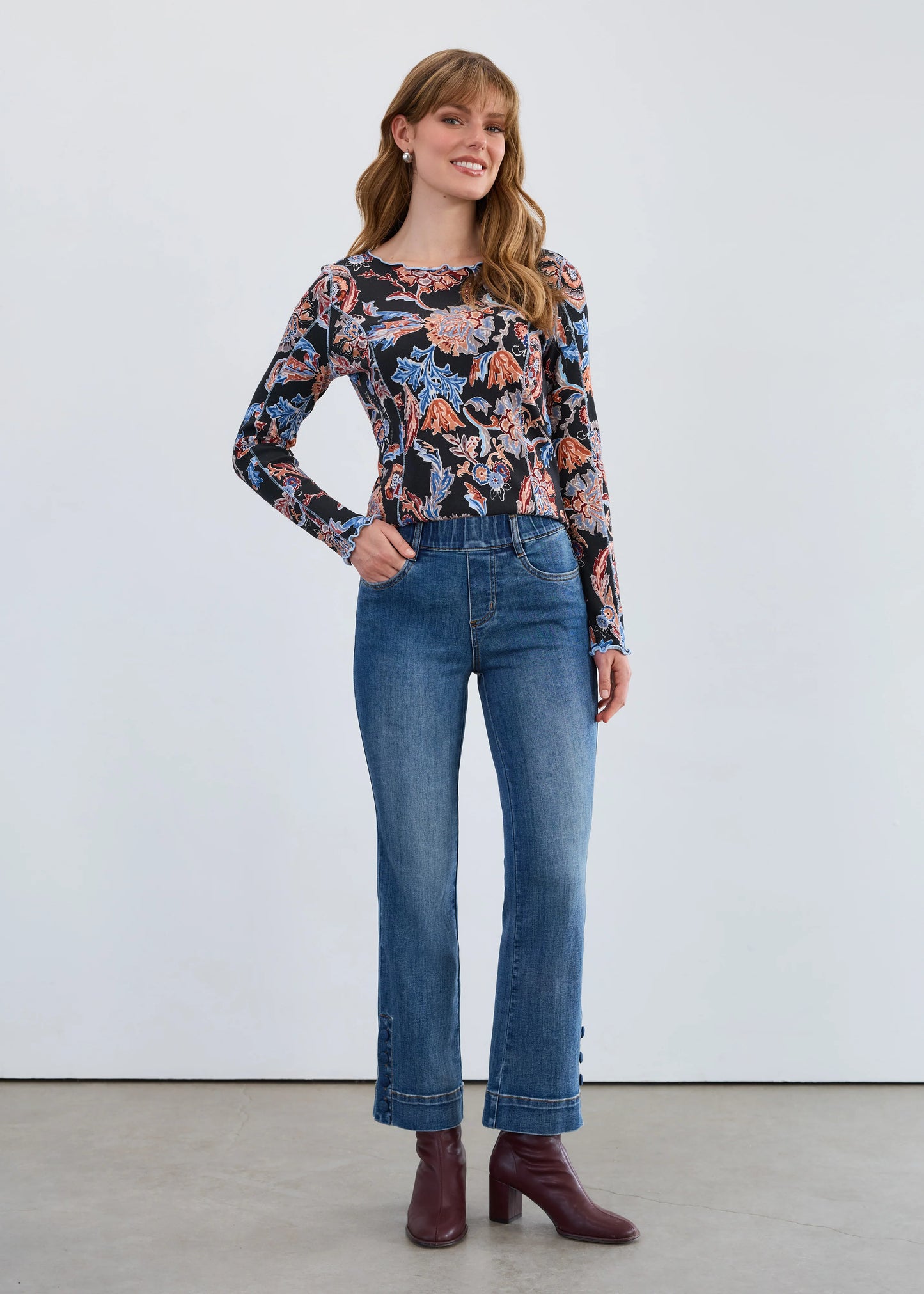 FDJ 2462669 Pull-On Boot Ankle Denim