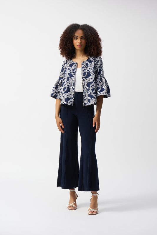 J.R 251017 Silky Knit Pull-On Wide-Leg Pants