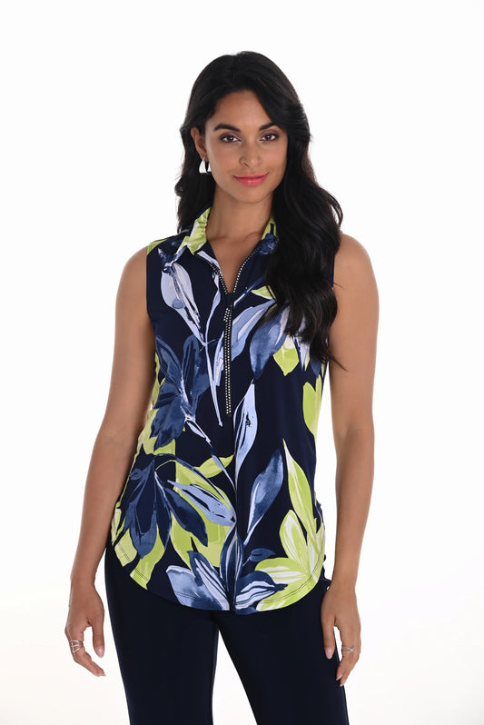 F.L 251214 Leafy Sleeveless Top
