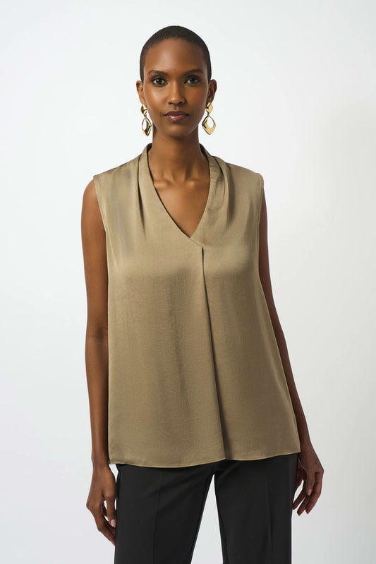 J.R 253226 Recycled Satin Sleeveless Top