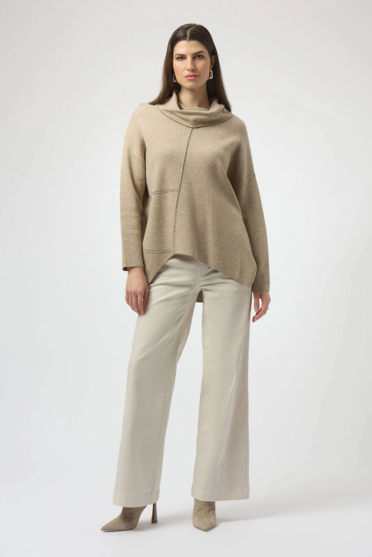 J.R 253913 Sweater Knit Asymmetrical Pullover