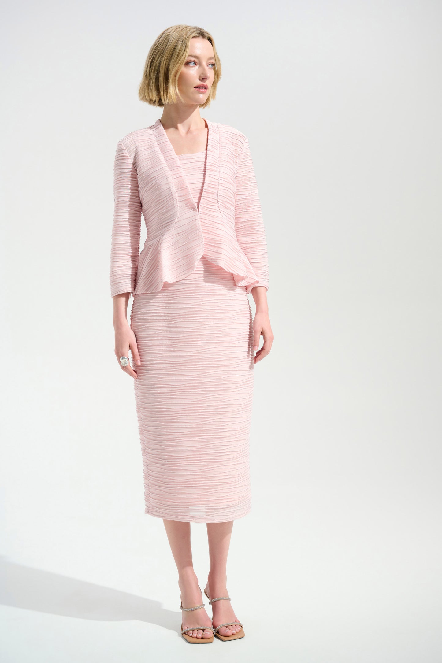 J.R 254732S26 Signature | Lurex Cascade Knit Cover-Up and Cami Set