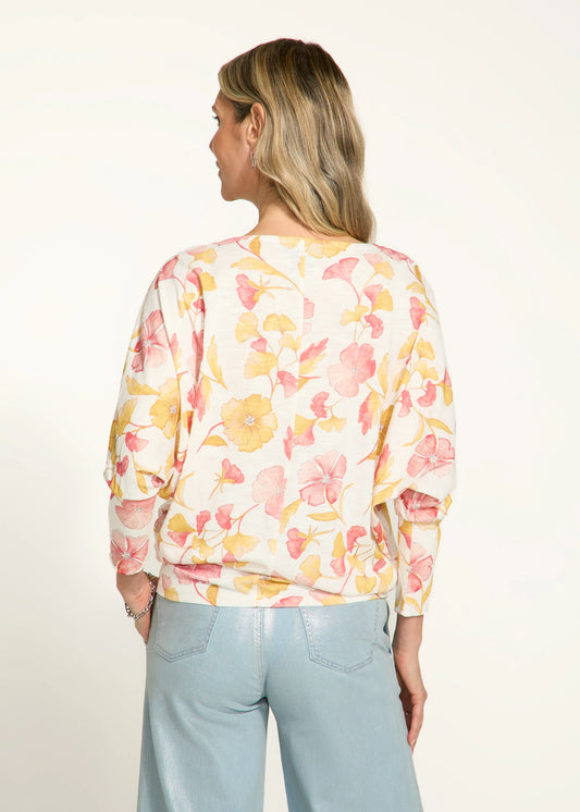 FDJ 3099476 Printed Batwing Top