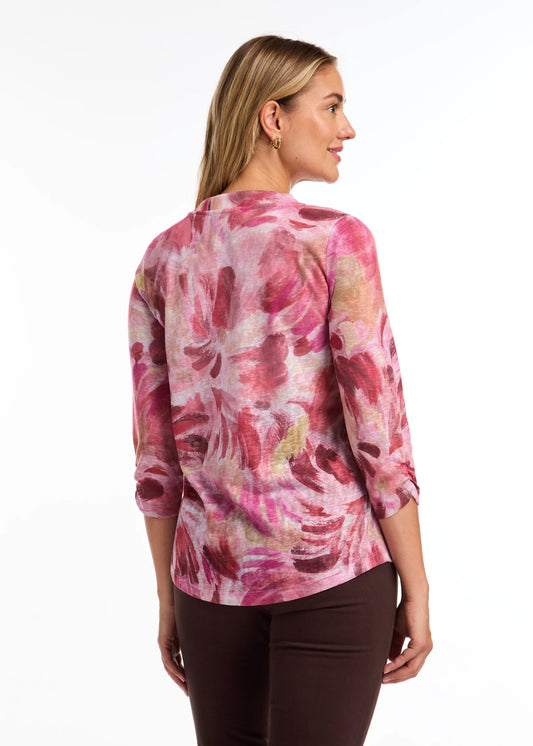 FDJ 3373451 3/4 Sleeve V-Neck Top