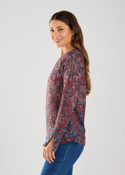 FDJ 3702508 Long-Sleeve Rib Top
