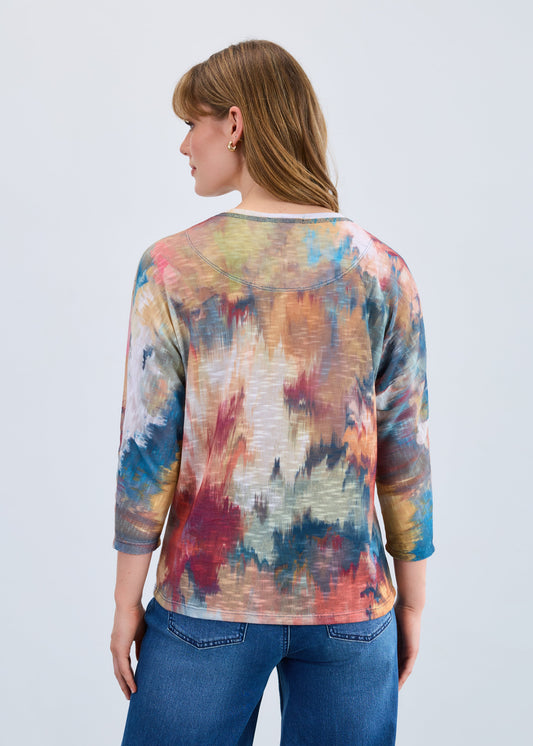 FDJ 3705955 Dolman V-Neck 3/4 Sleeve Top