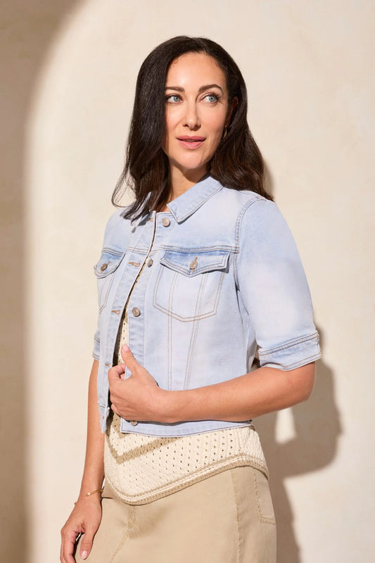 Tri 5713o Comfort Stretch Elbow-Sleeve Denim Jacket