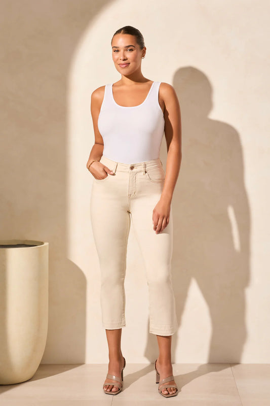 Tri 7735o Sophia Curvy Micro Flare Crop Jeans