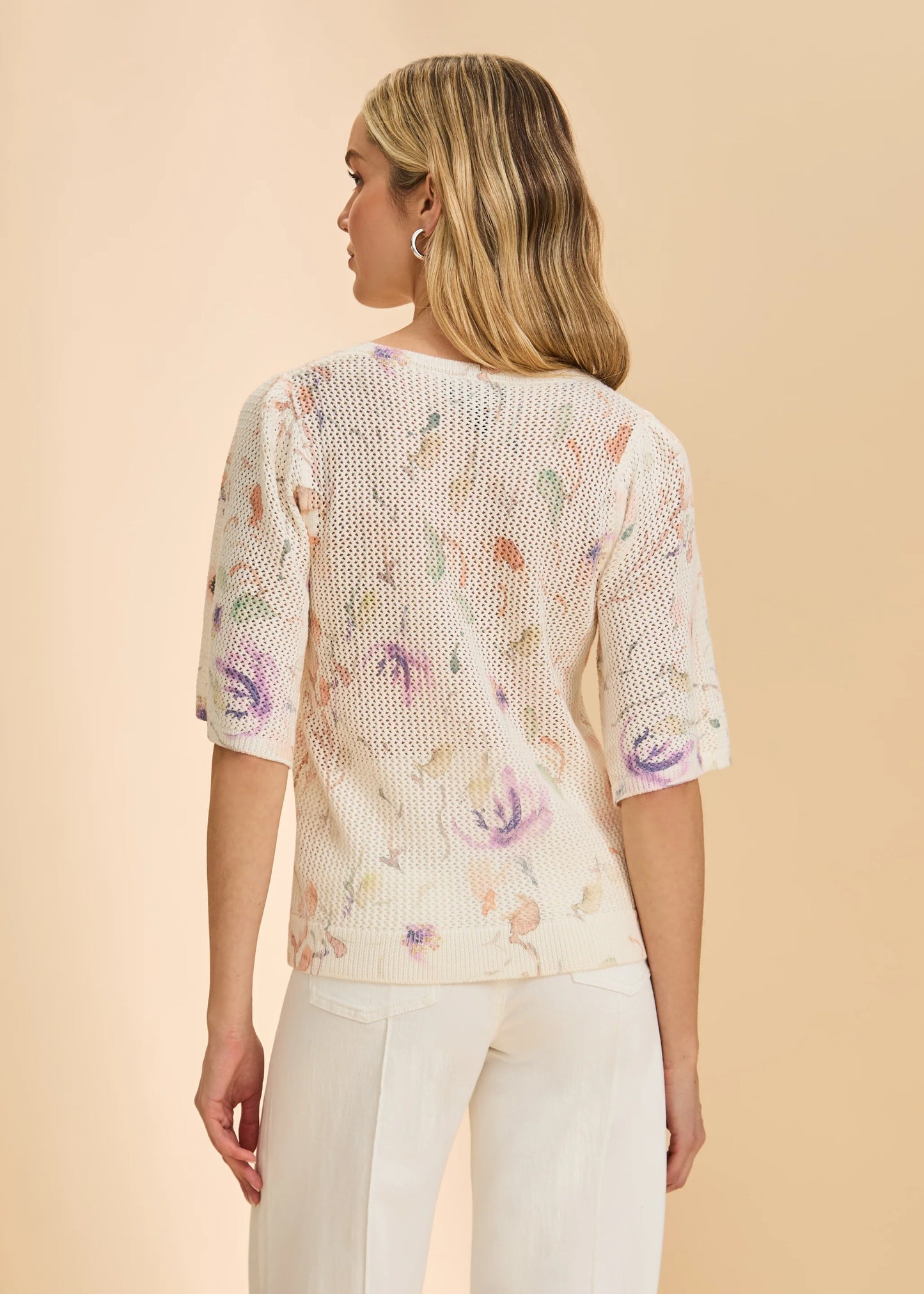 FDJ 1203624 Elbow Bell Sleeve Sweater