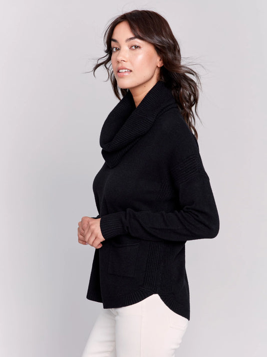 C.B C2420RR Sweater with Removable Scarf