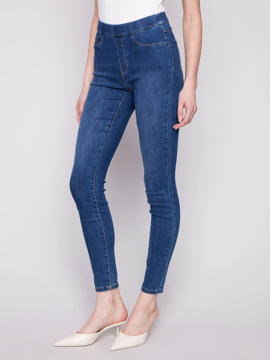 C.B C5125S Denim Pull-On Pants