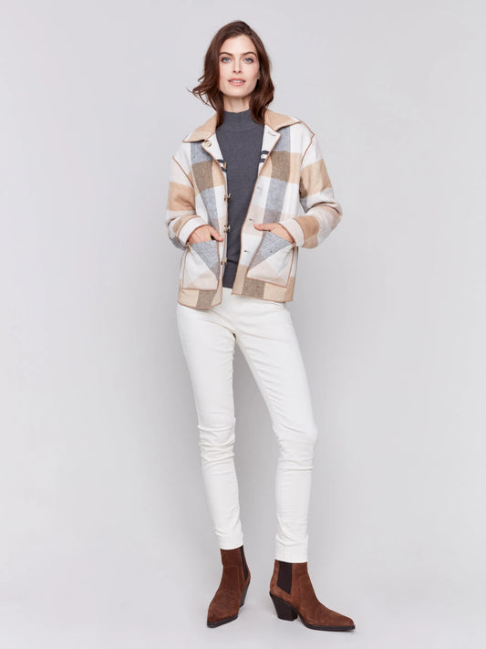 C.B C6185X Reversible Plaid Jacket
