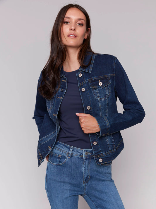 C.B C6302S Stretch Denim Jacket