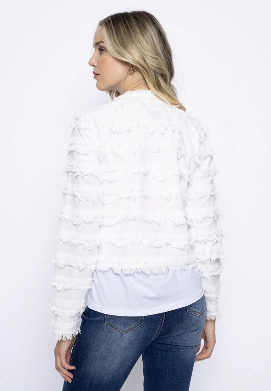 Pic GM576 Collarless Fringed Jacket