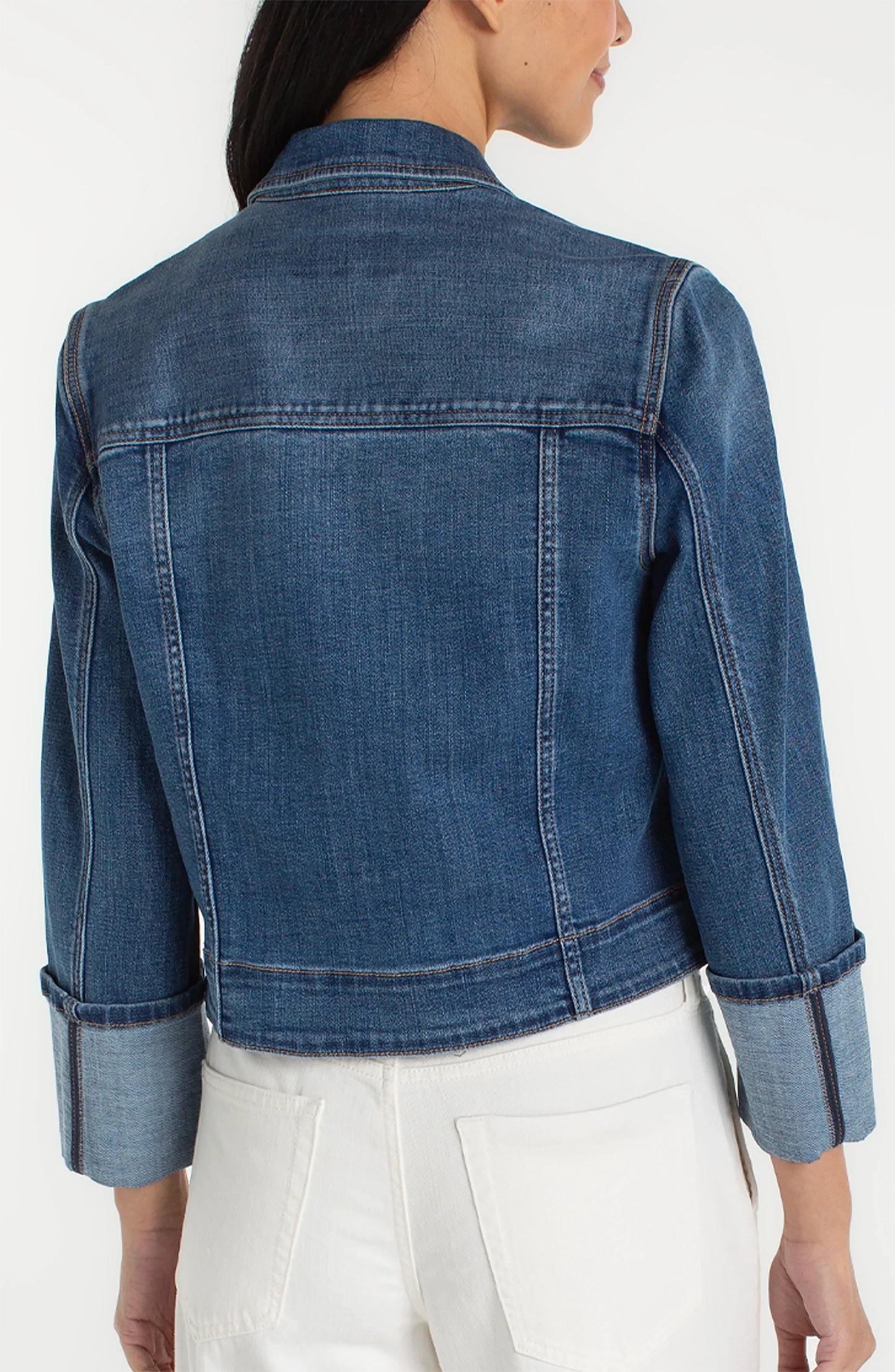 L.P LM1C53CH4 Bracelet Length High Cuff Trucker Jacket