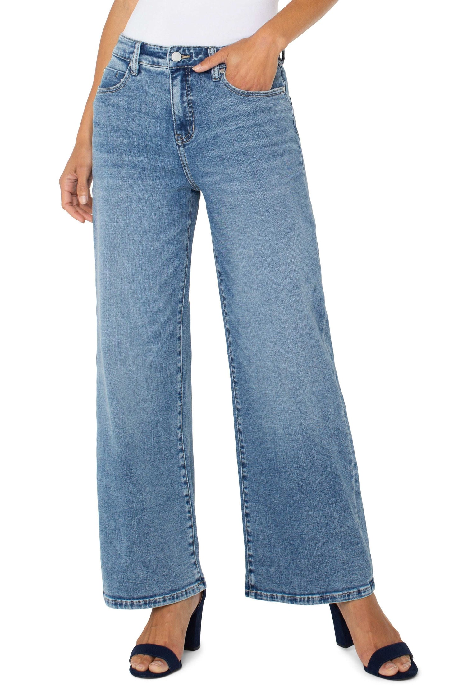 L.P LM4142CH4 Stride High Rise Wide Leg