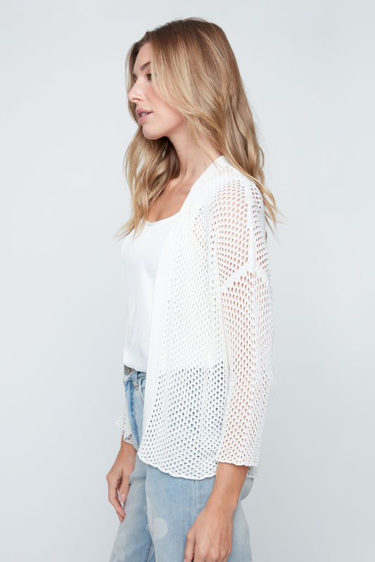 R. R6980-3956 Open Knit Cardigan